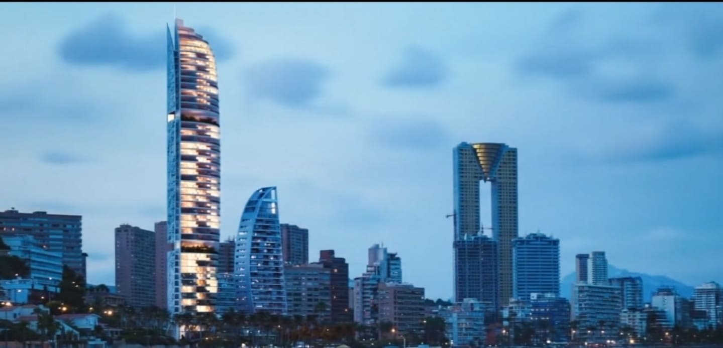 Benidorm skyline · Vuelo urbano