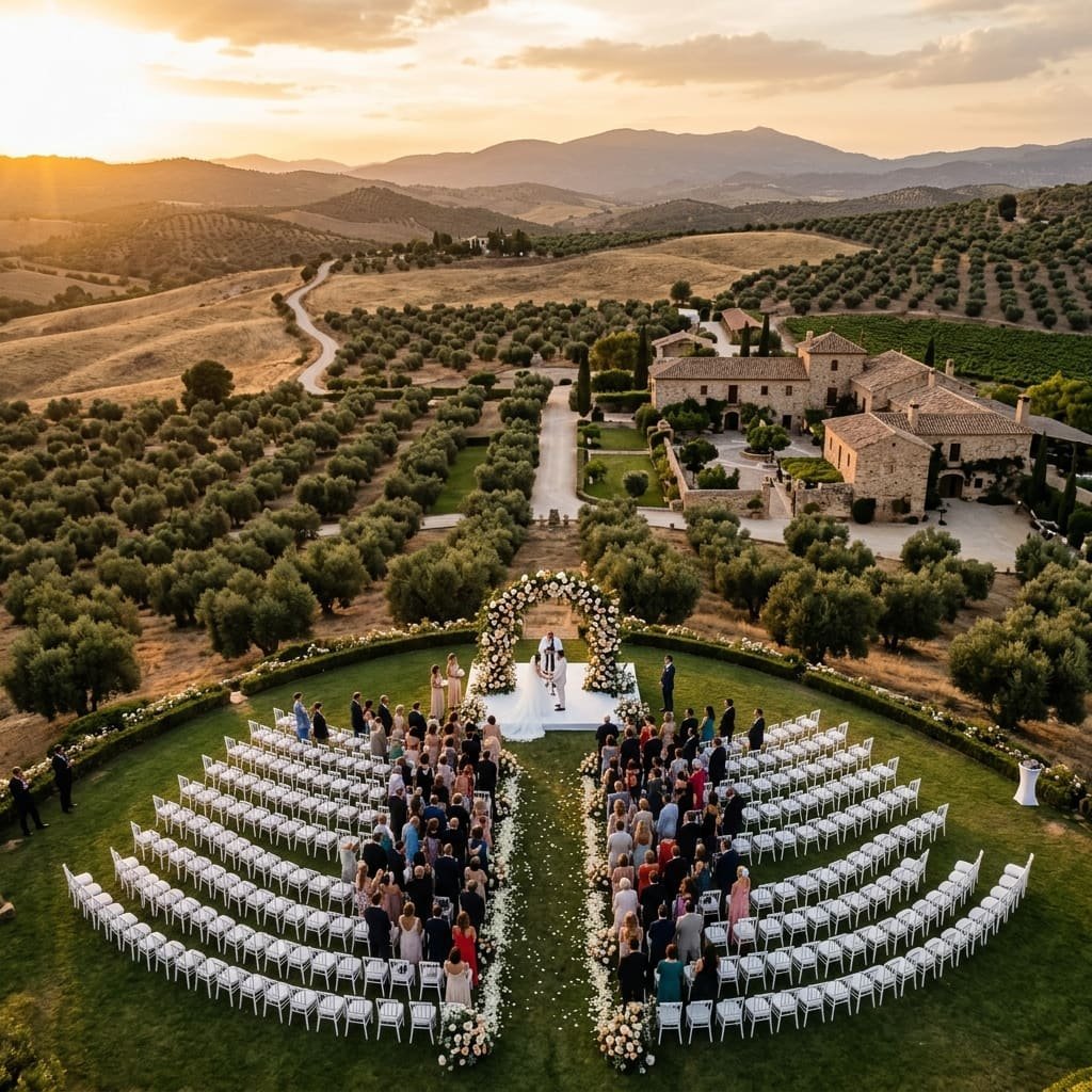 Bodas y eventos · Cobertura aérea